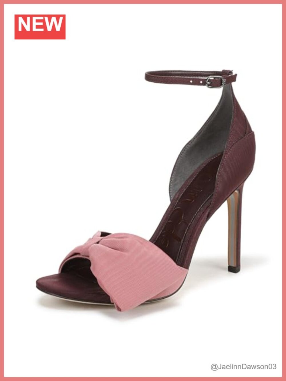 Sam Edelman Ida Stiletto Heeled Sandals Ankle Strap Open Toe 4" Heel
